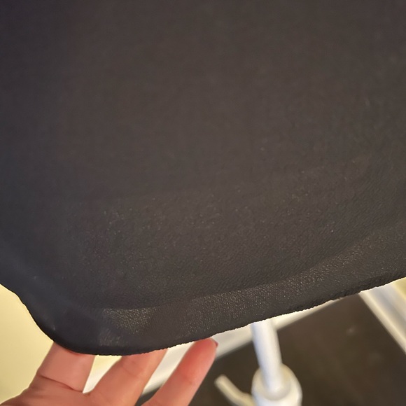 Calvin Klein Beautiful Black Blouse bell sleeve, sheer boat neck X-large - Picture 8 of 9